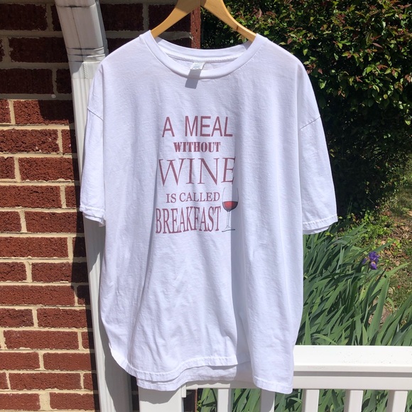 spectra Tops - A Meal Without Wine is Called Breakfast T Shirt